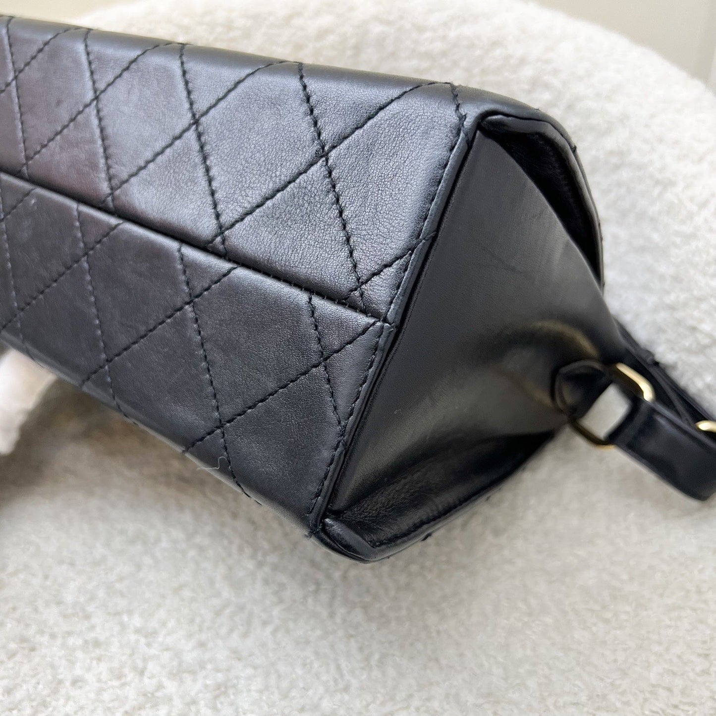 GLM- 2.55 Reissue Trapezoid in Black Lambskin and GHW