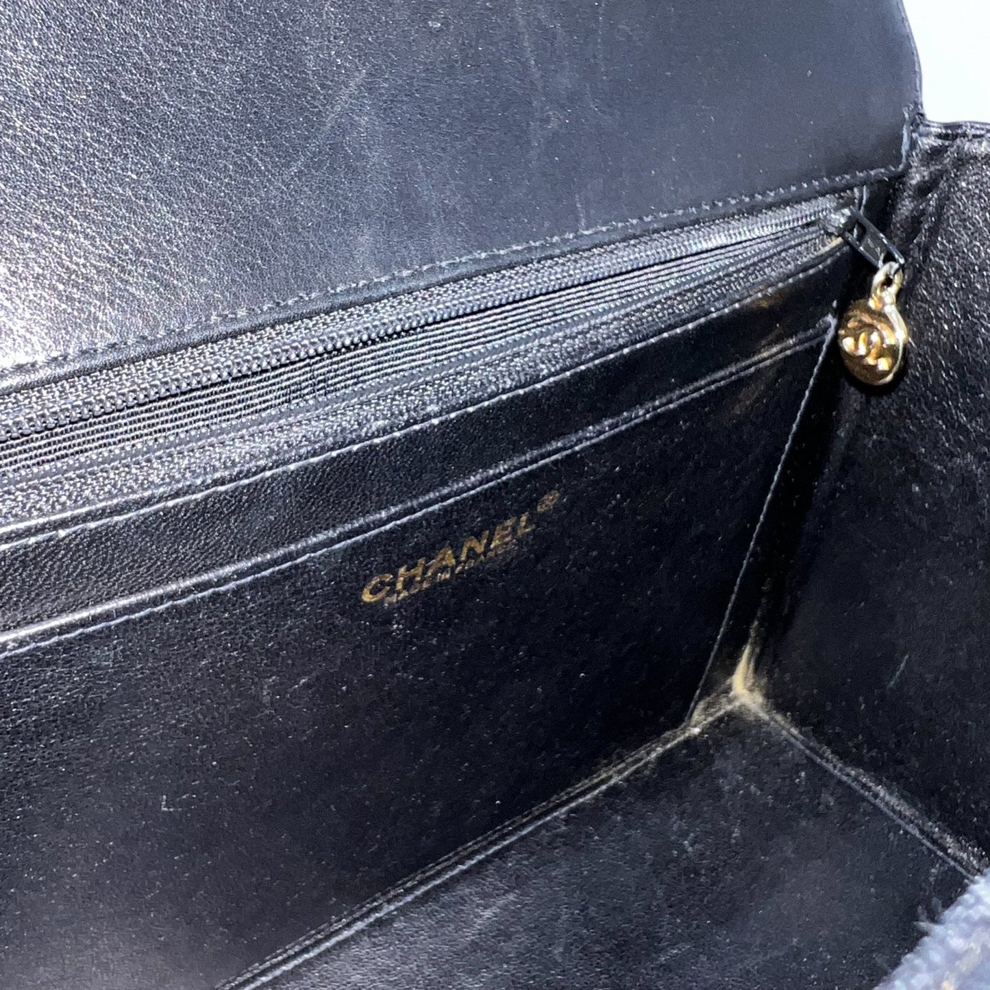 GLM- 2.55 Reissue Trapezoid in Black Lambskin and GHW