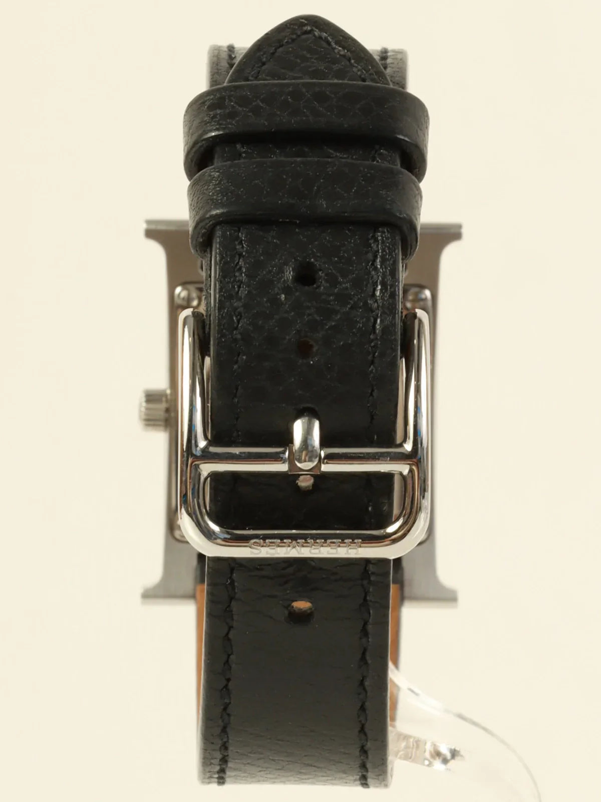 HERMES 2002 Made H Watch Black/Silver