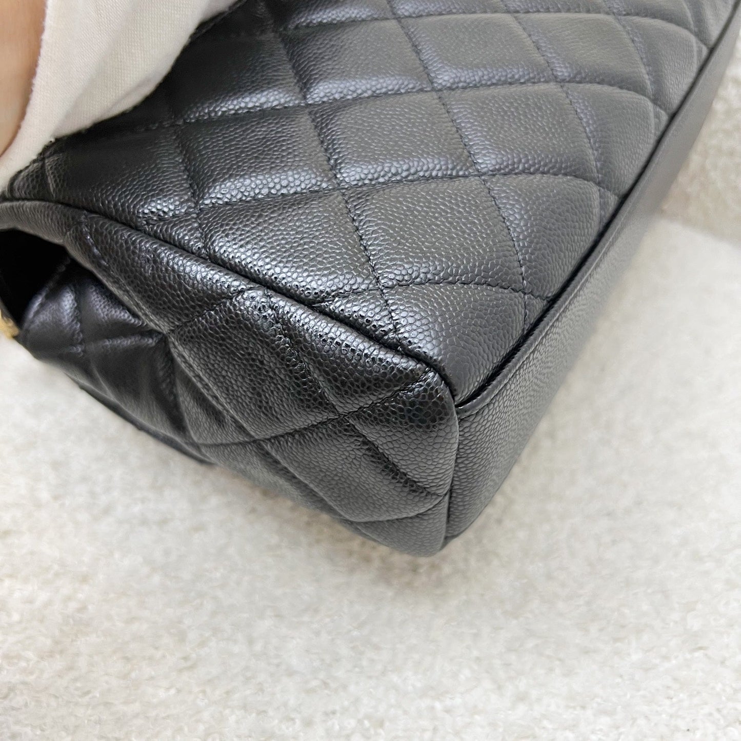 GLM-25P Seasonal Small / Mini Flap Bag in Black Caviar and AGHW (Model: AS5240)