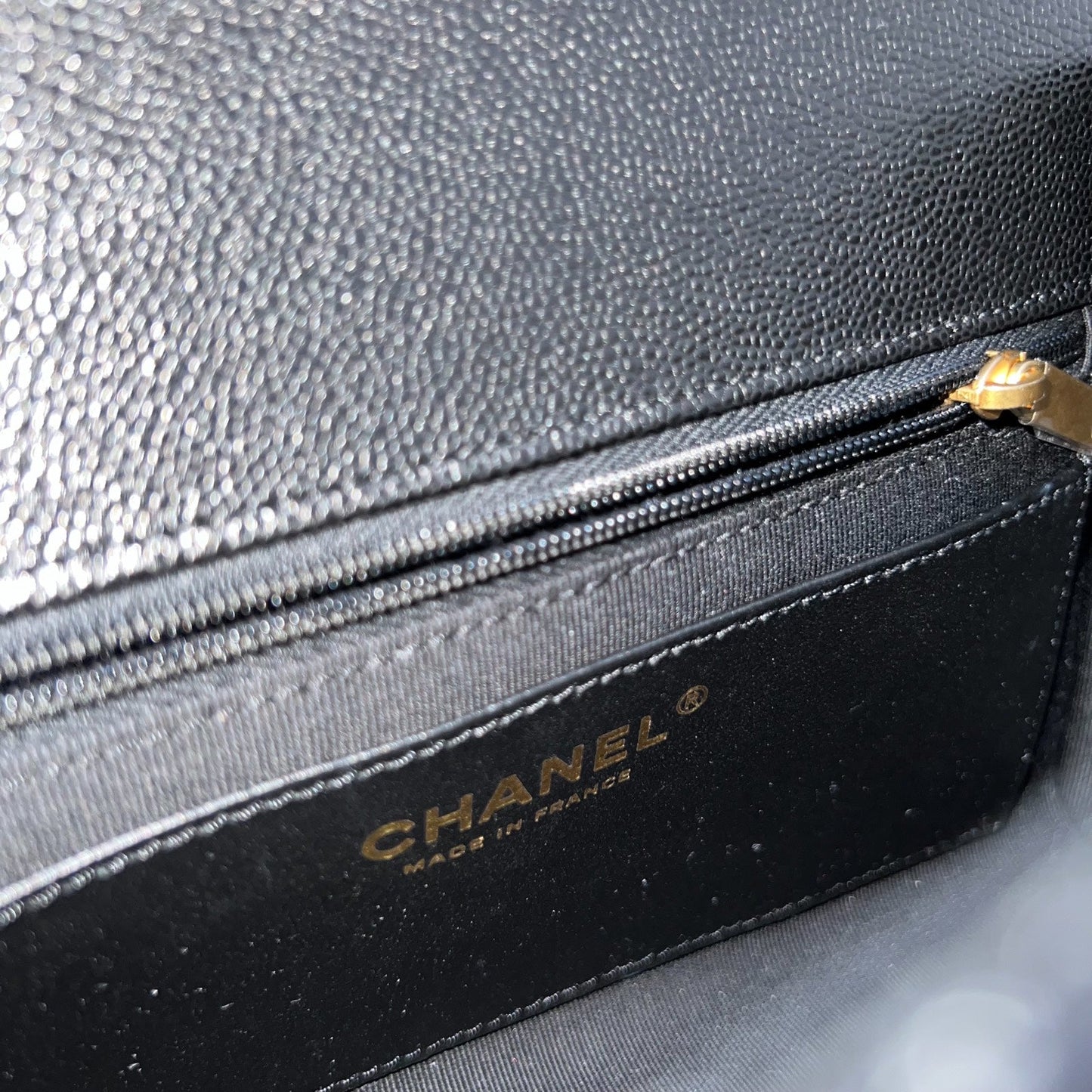 GLM-25P Seasonal Small / Mini Flap Bag in Black Caviar and AGHW (Model: AS5240)