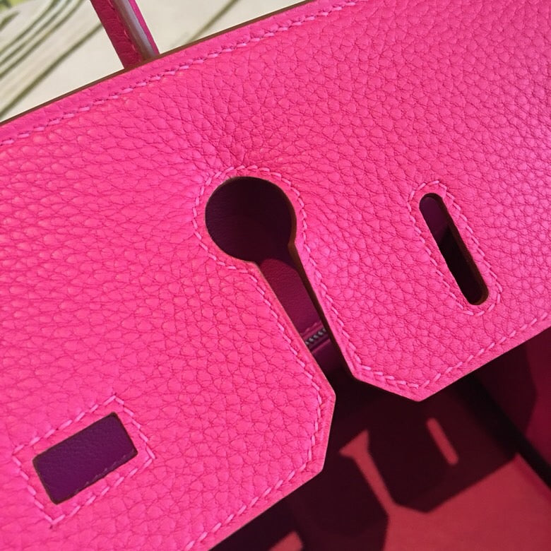 GLAMI Birkin Pink For Women Silver Toned Hardware 11.8in/30cm
