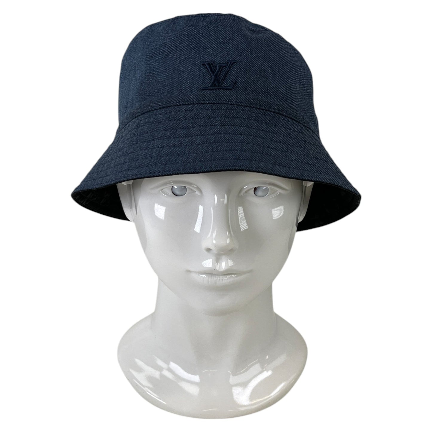 Men's Reversible Monogram Bucket Hat Black