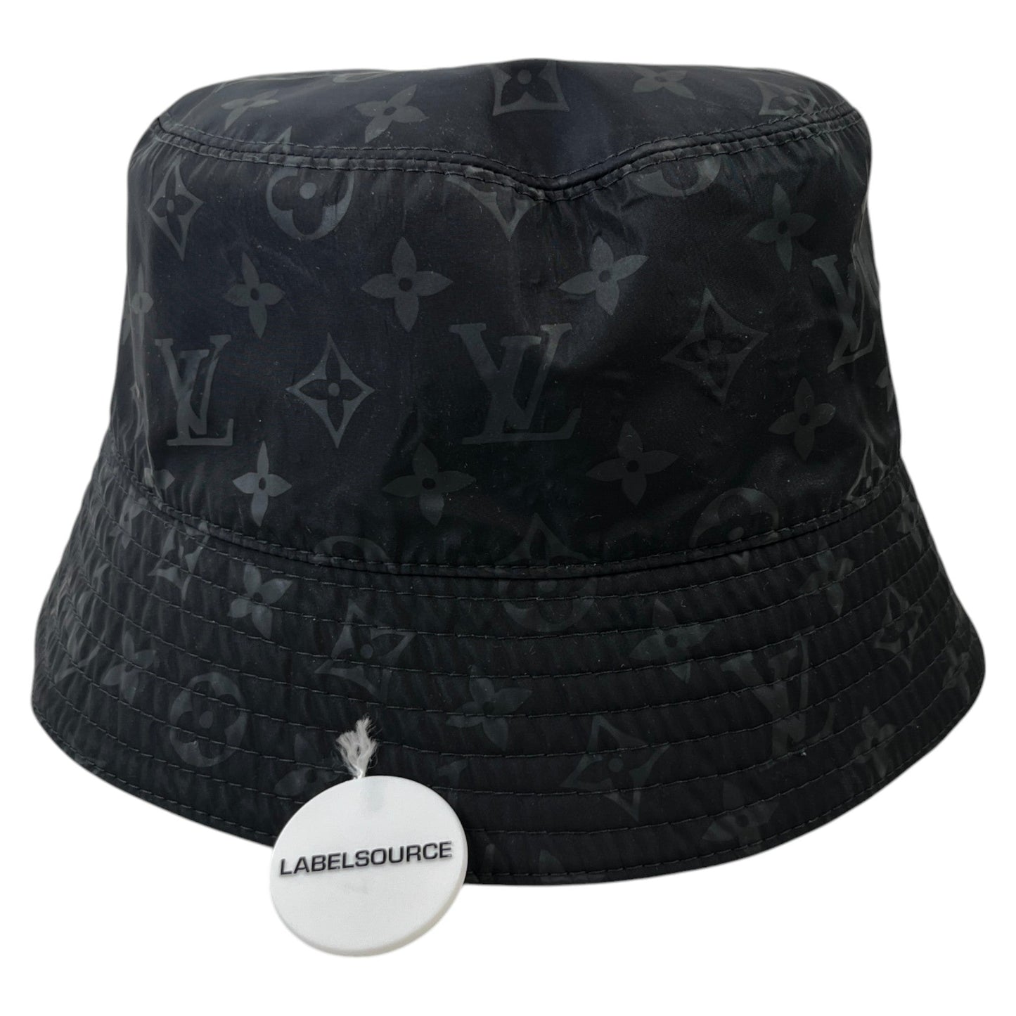 Men's Reversible Monogram Bucket Hat Black