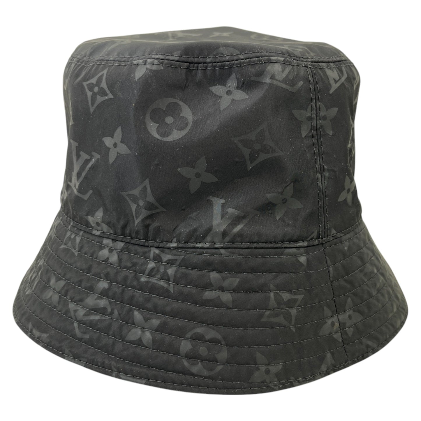 Men's Reversible Monogram Bucket Hat Black