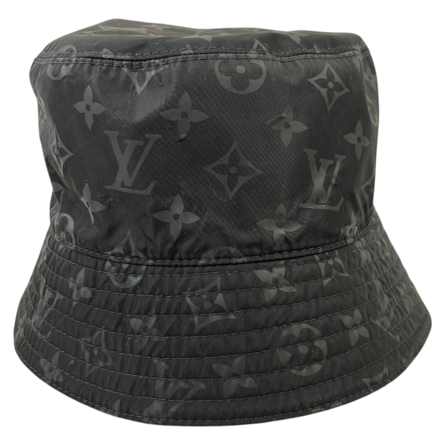 Men's Reversible Monogram Bucket Hat Black