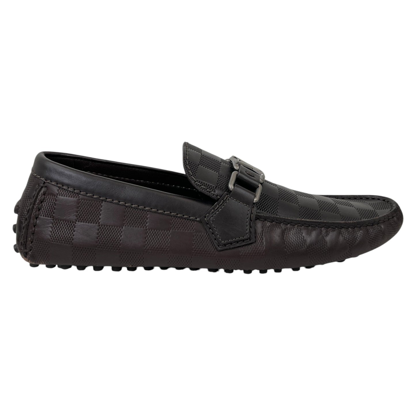 Men's Damier Hockenheim Loafers Brown Size EU 39.5 / UK 5.5