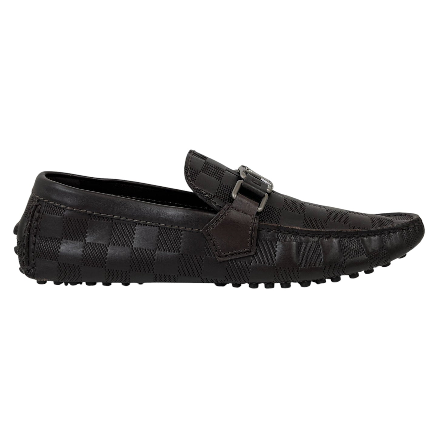 Men's Damier Hockenheim Loafers Brown Size EU 39.5 / UK 5.5