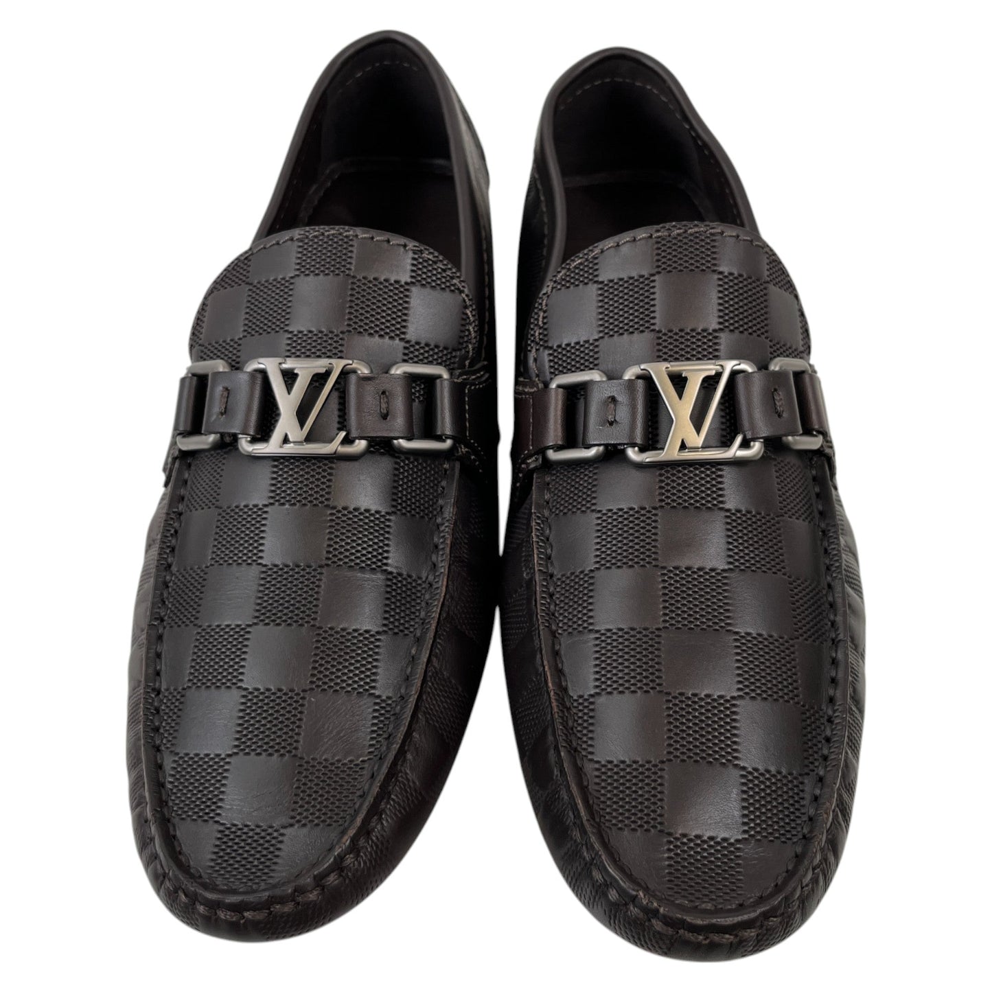 Men's Damier Hockenheim Loafers Brown Size EU 39.5 / UK 5.5