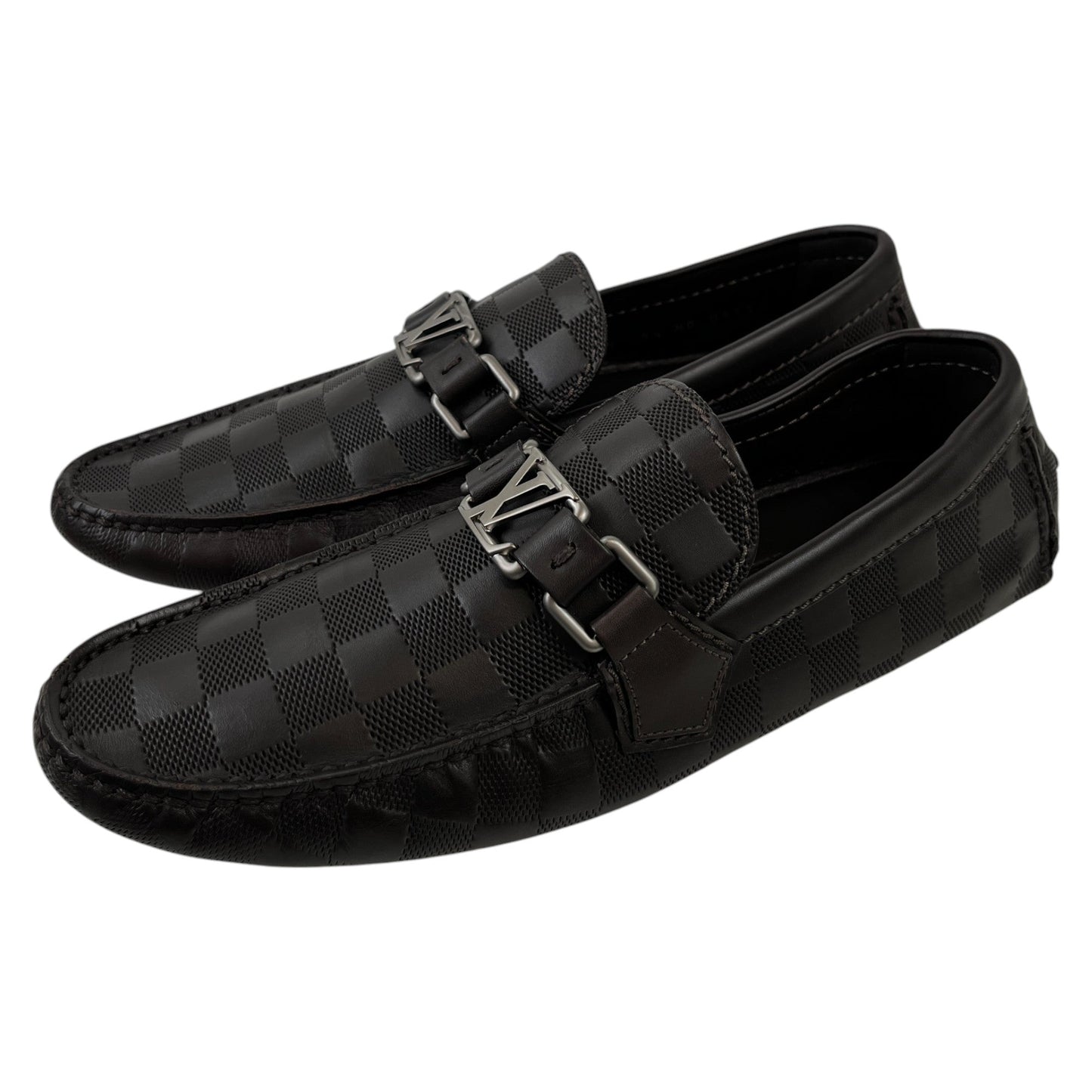 Men's Damier Hockenheim Loafers Brown Size EU 39.5 / UK 5.5