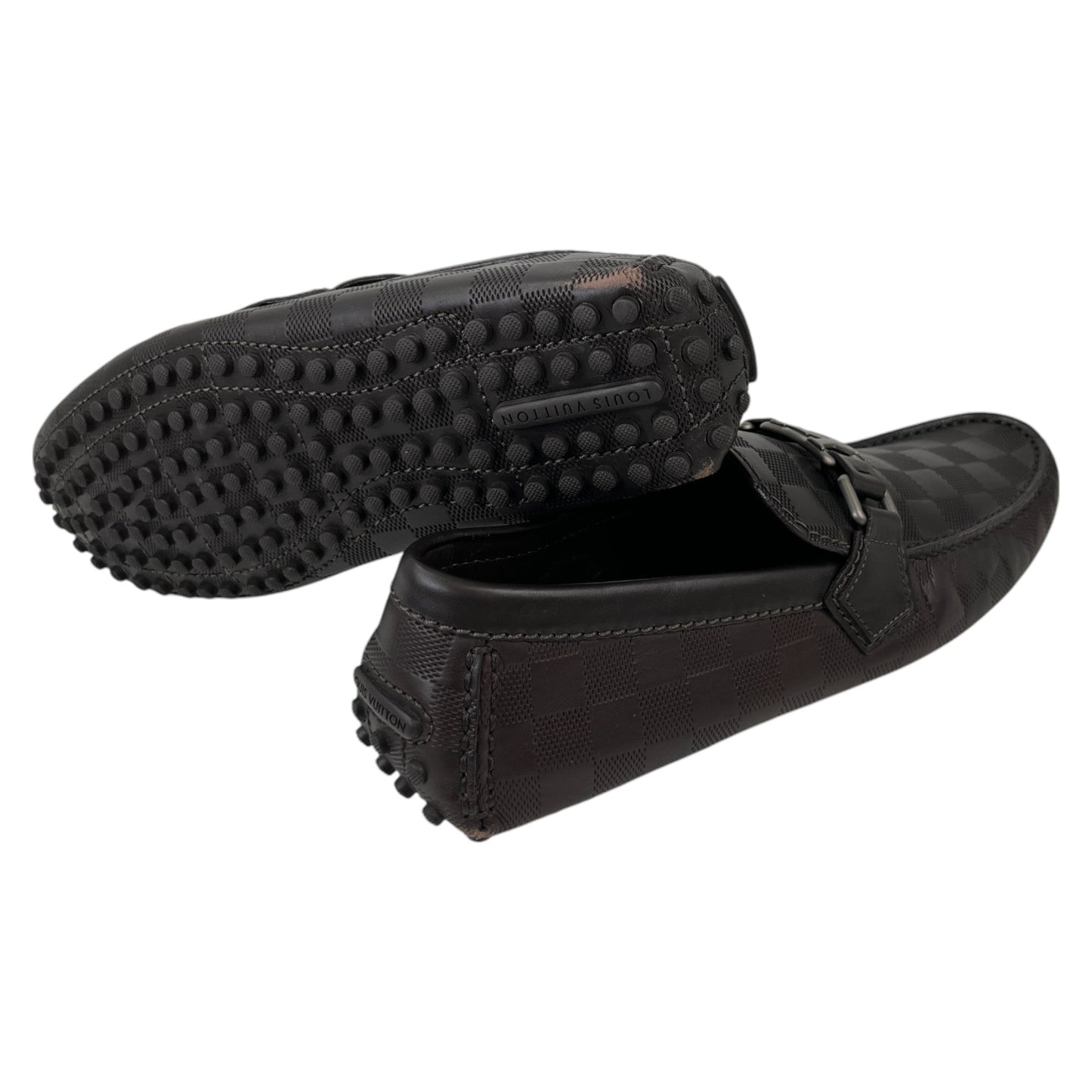 Men's Damier Hockenheim Loafers Brown Size EU 39.5 / UK 5.5