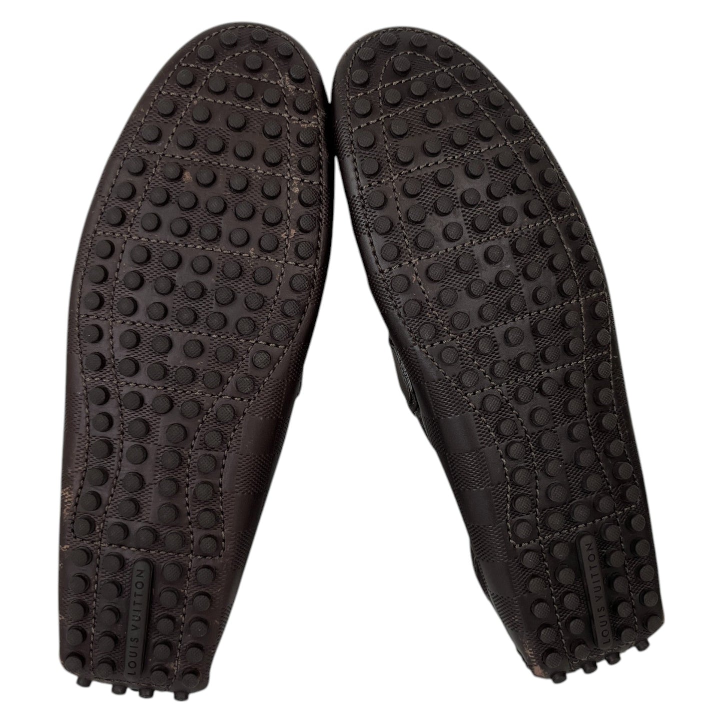 Men's Damier Hockenheim Loafers Brown Size EU 39.5 / UK 5.5