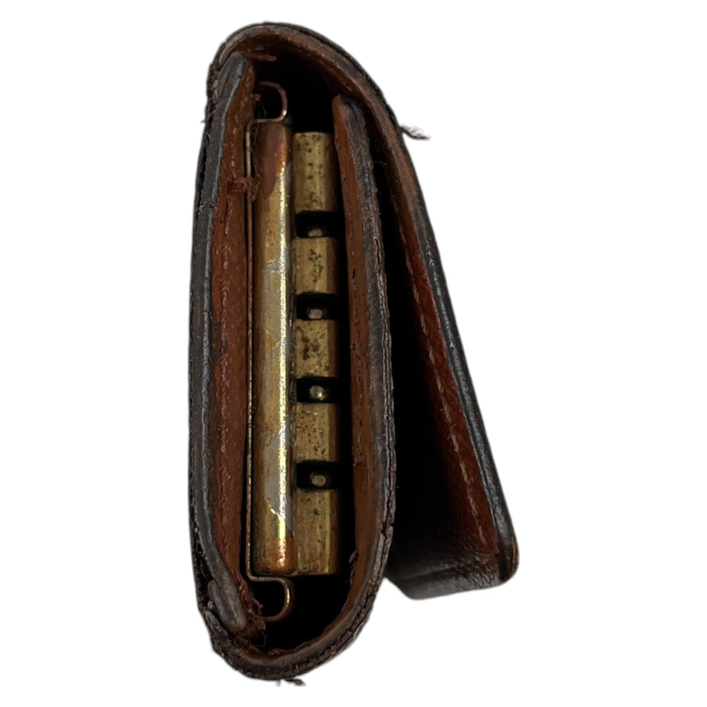 Men's Vintage Monogram Key Wallet Brown