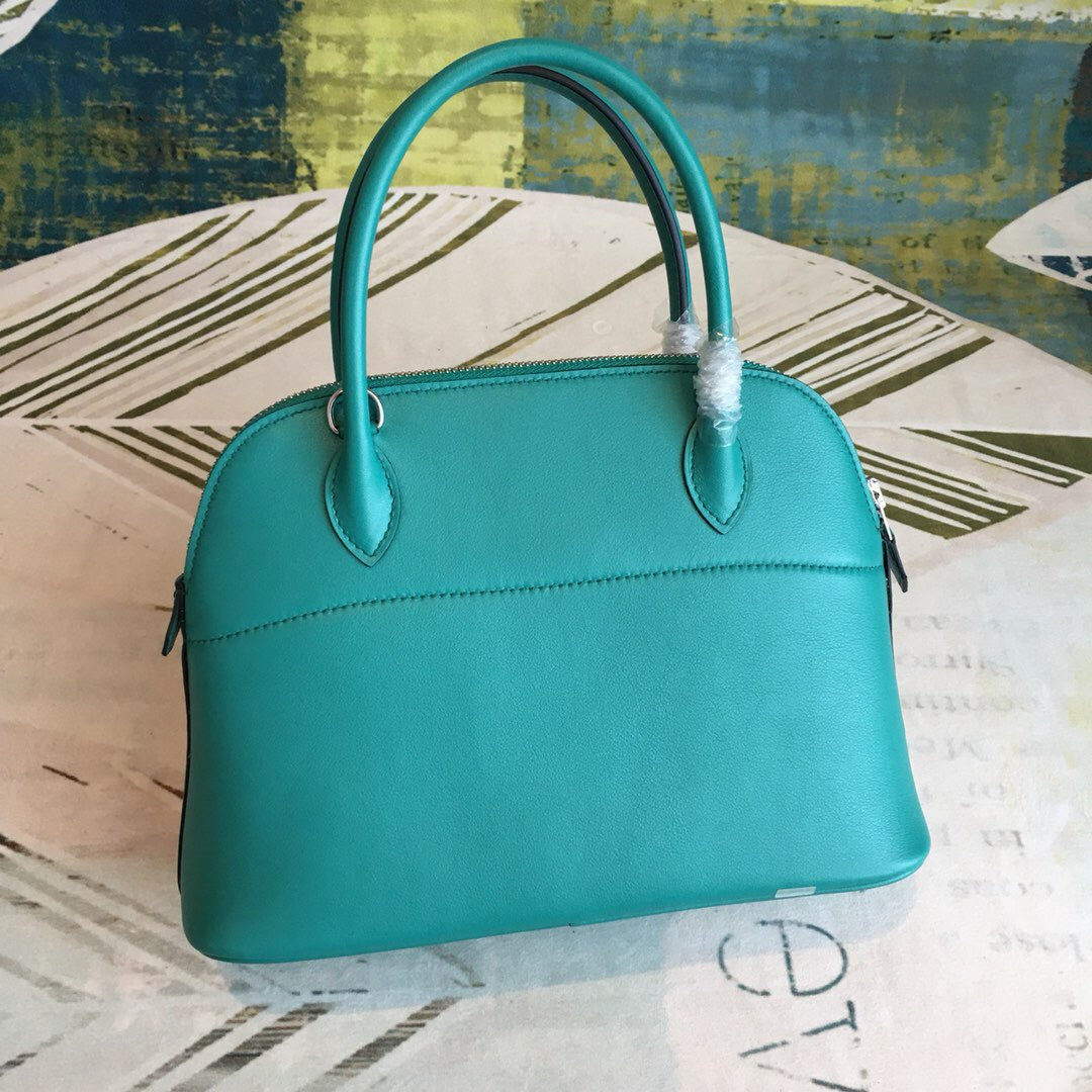 GLAMI Bolide Bag Blue For Women Silver Toned Hardware 12.6in/32cm