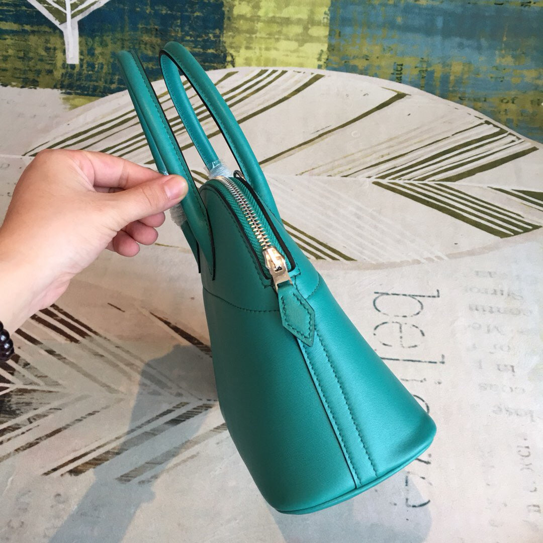 GLAMI Bolide Bag Blue For Women Silver Toned Hardware 12.6in/32cm