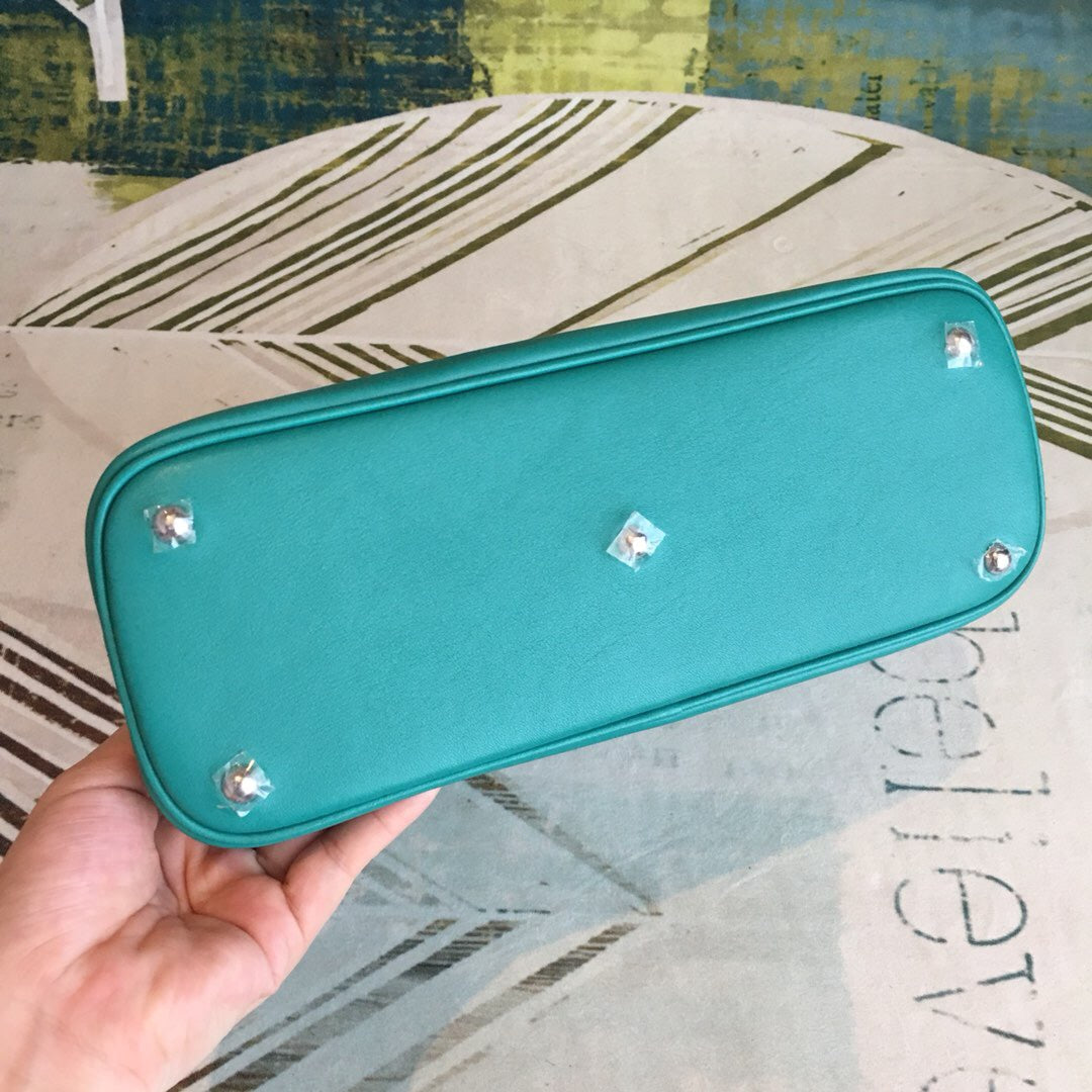 GLAMI Bolide Bag Blue For Women Silver Toned Hardware 12.6in/32cm