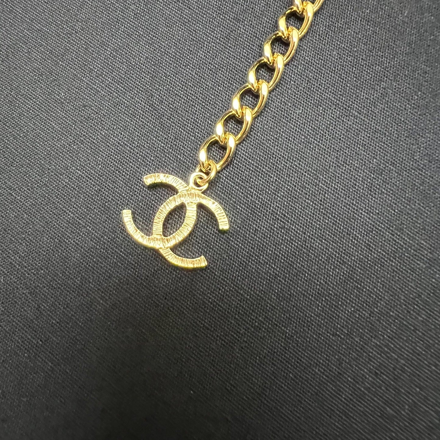 GLM-24S Runway Waist Chain Belt with Pearls in GHW (ABD241)