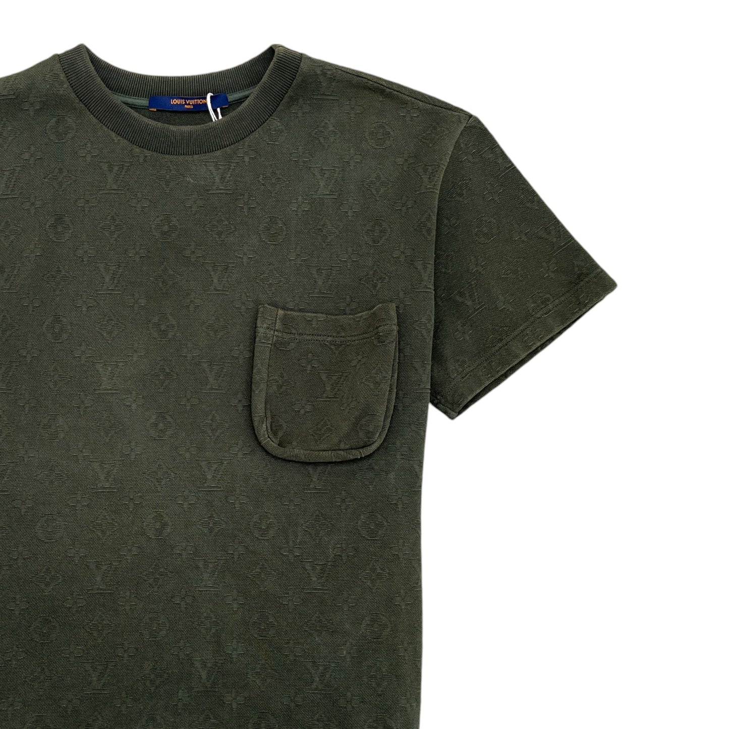 Men's Monogram Logo T-Shirt Khaki Size S