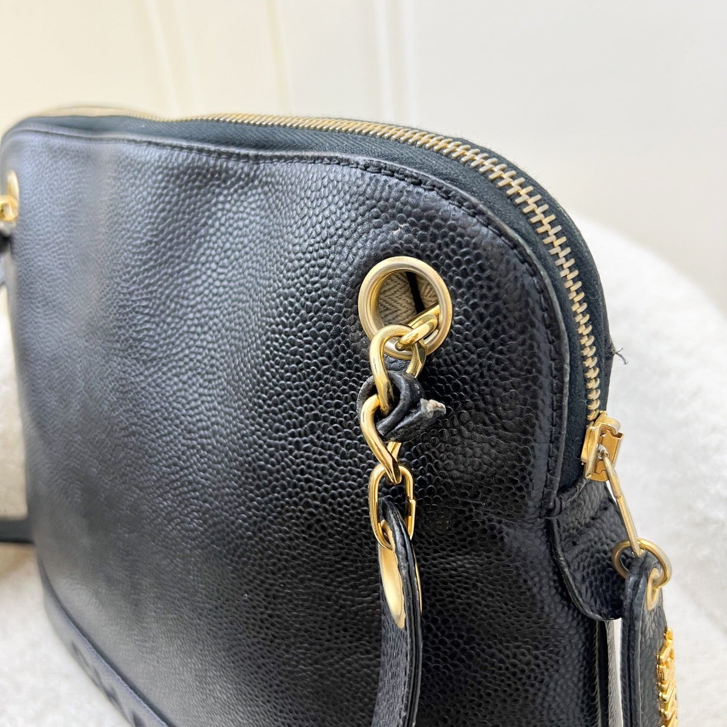 GLM- Tote Bag in Black Caviar and GHW