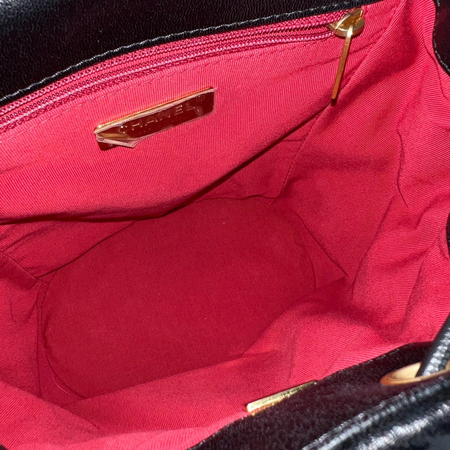 GLM-19 Backpack in Black Shiny Lambskin and AGHW