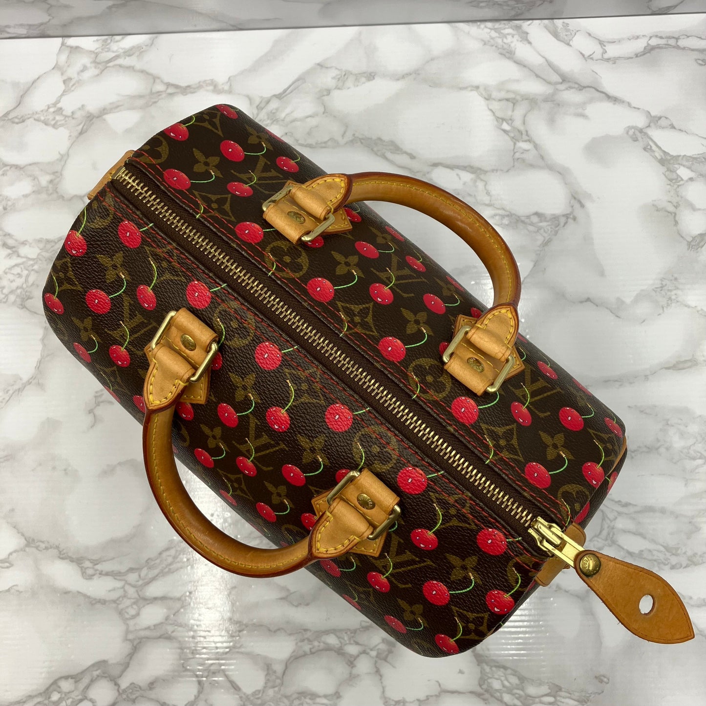 LOUIS VUITTON Speedy 25 monogram Cherry