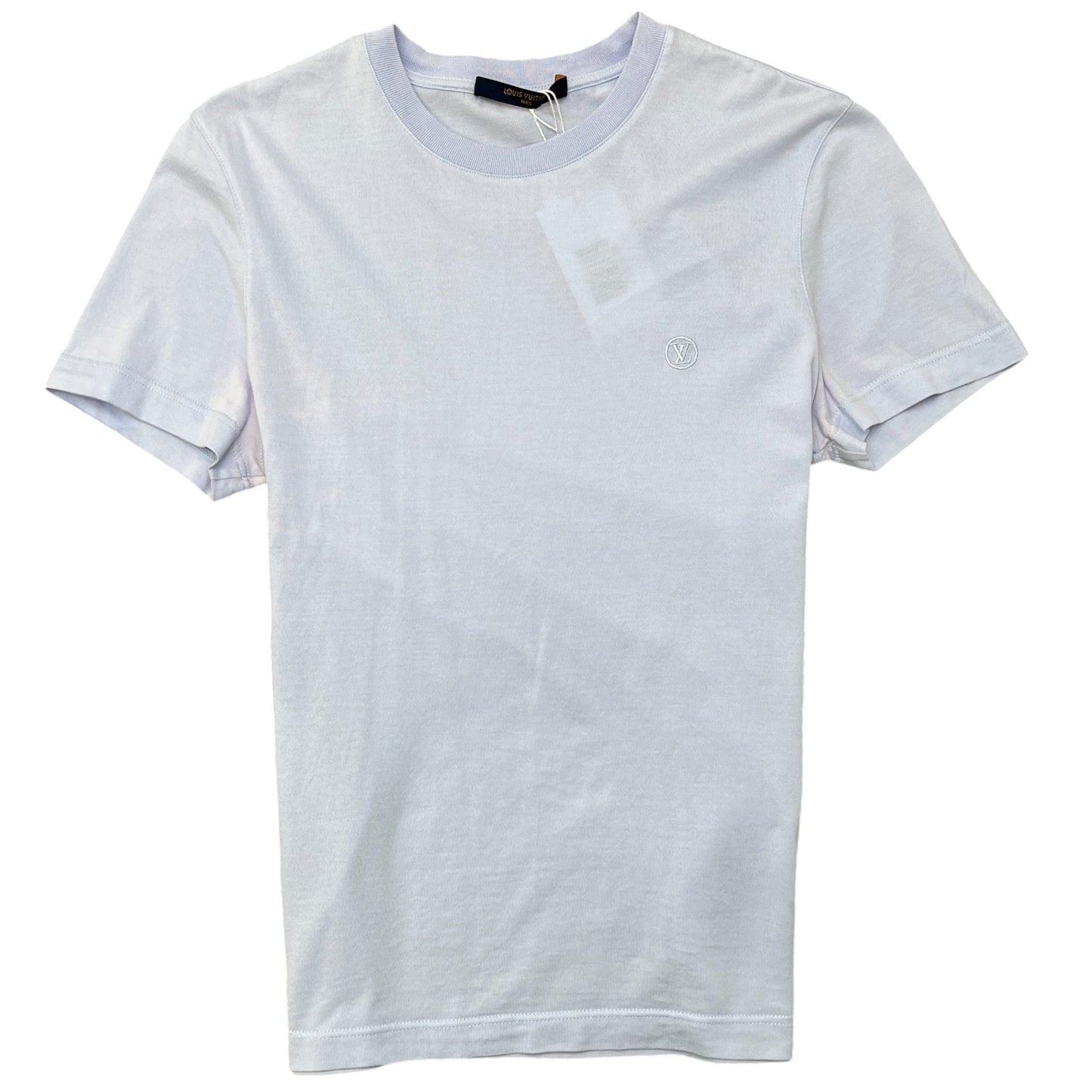 Men's Embroidered Logo T-Shirt Purple Size XS
