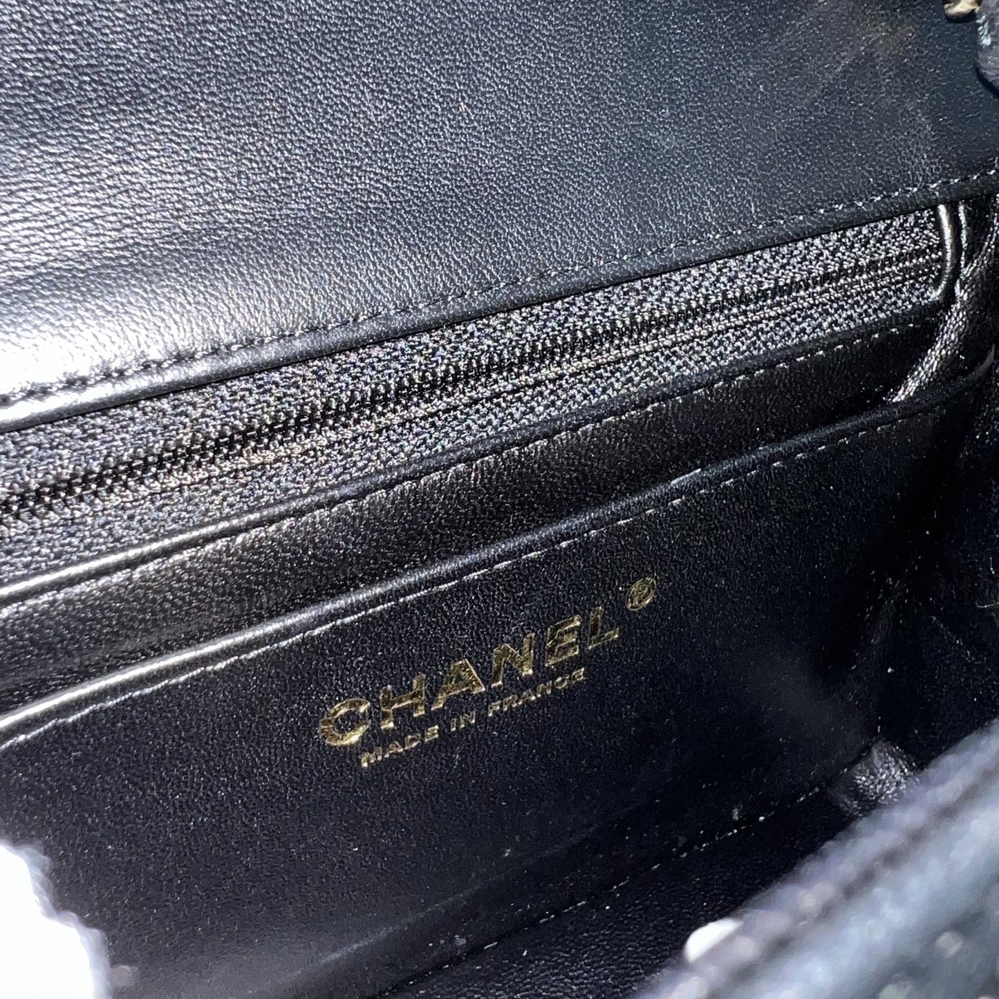GLM-Classic Square Mini Flap in Black Lambskin and LGHW (Model: A35200)