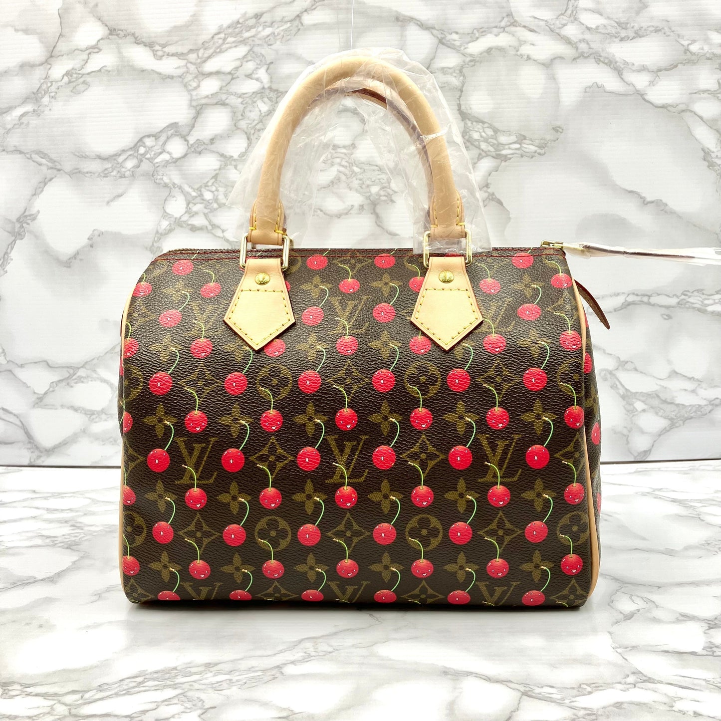 LOUIS VUITTON Monogram cherry Speedy 25