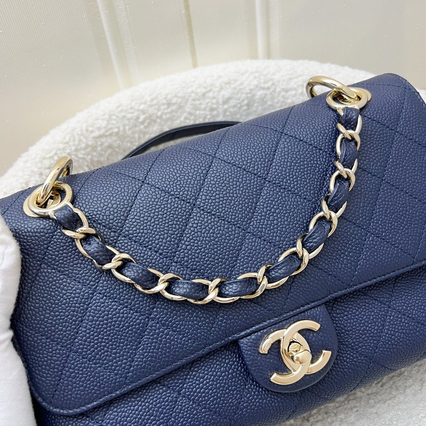 GLM-City Walk Flap in Navy Caviar LGHW (Model: AS1574)
