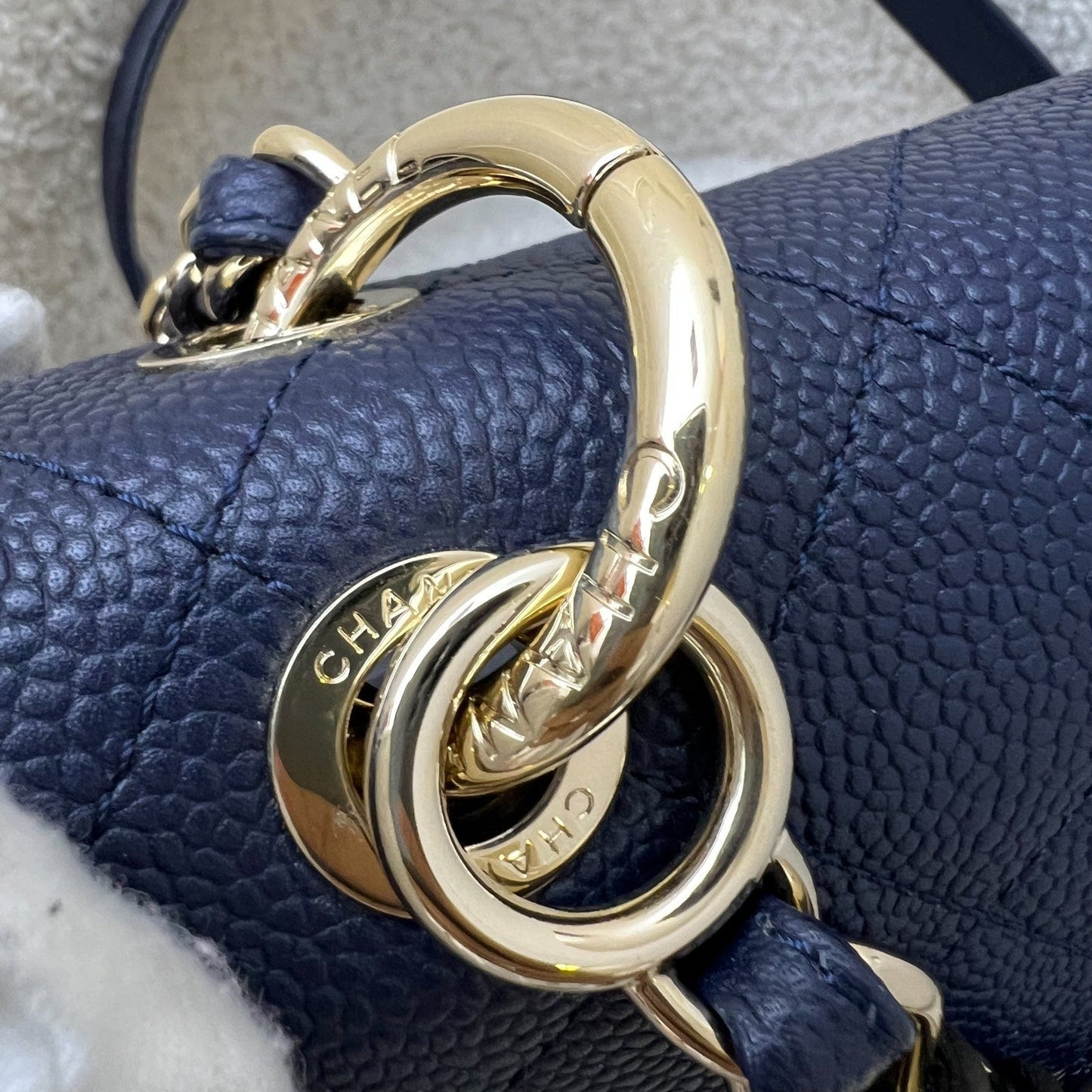 GLM-City Walk Flap in Navy Caviar LGHW (Model: AS1574)