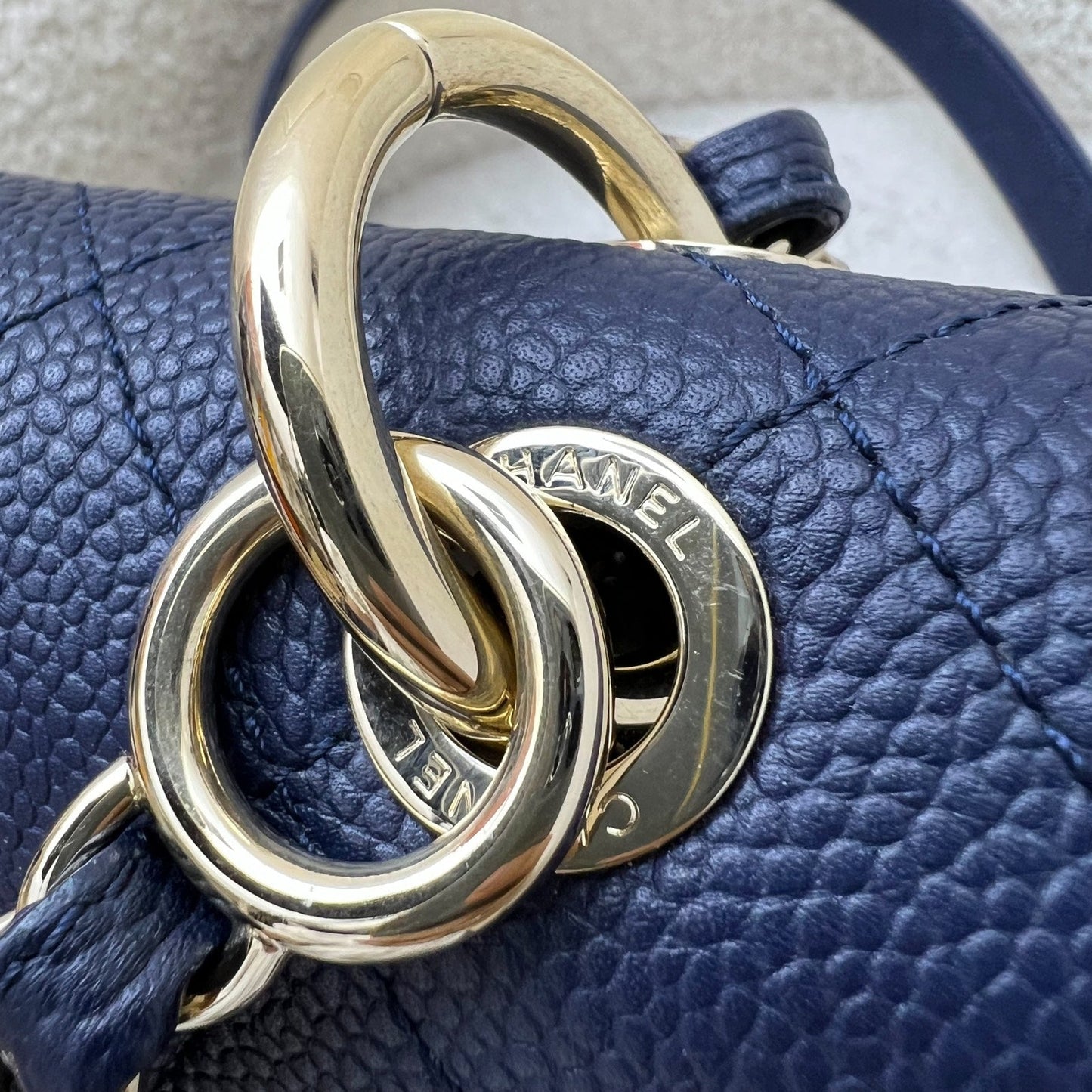 GLM-City Walk Flap in Navy Caviar LGHW (Model: AS1574)