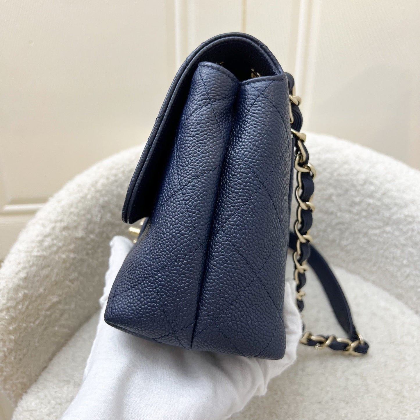 GLM-City Walk Flap in Navy Caviar LGHW (Model: AS1574)