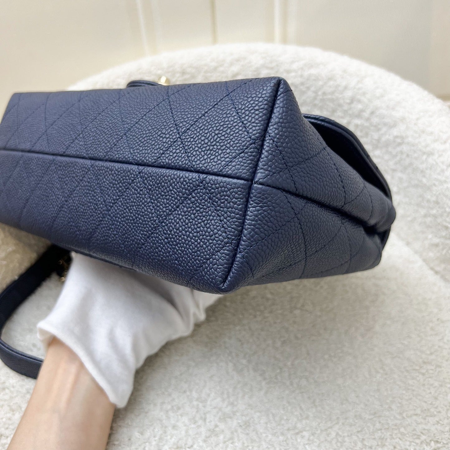 GLM-City Walk Flap in Navy Caviar LGHW (Model: AS1574)