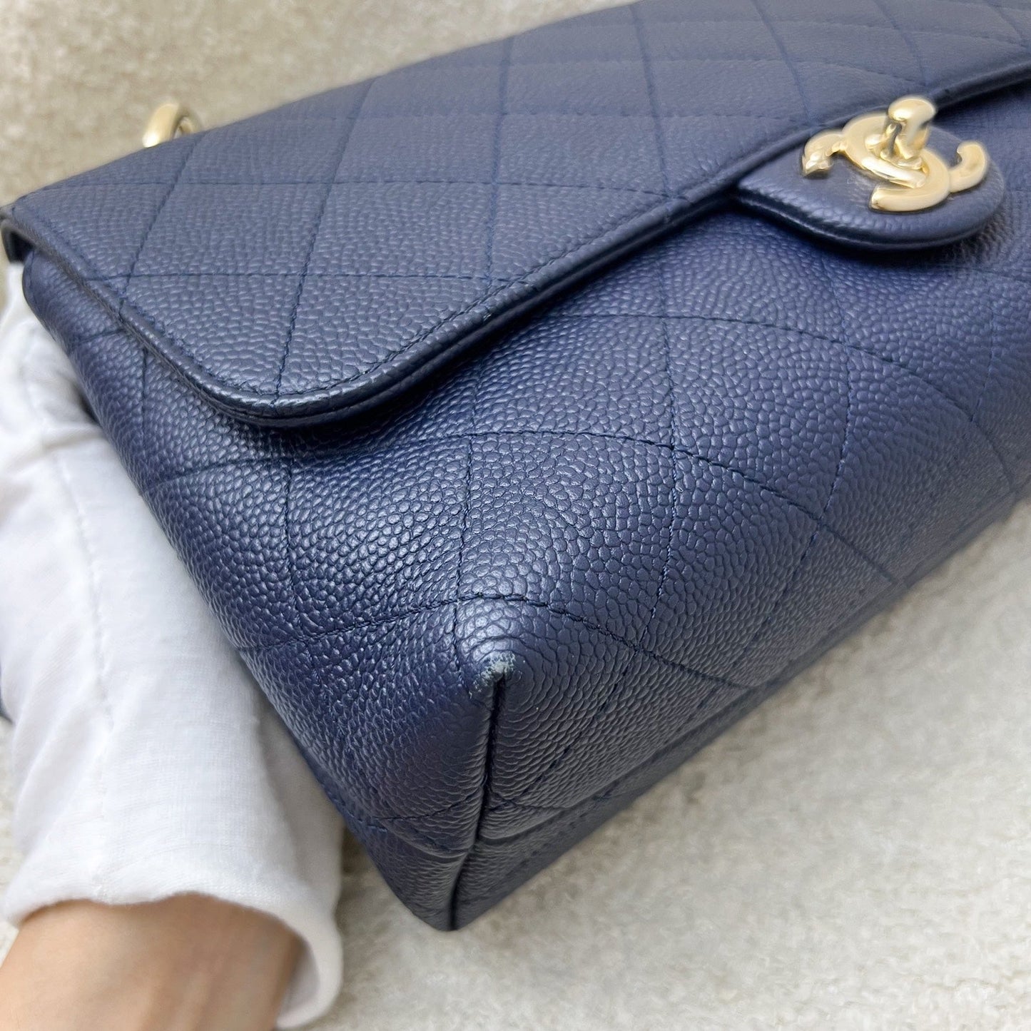 GLM-City Walk Flap in Navy Caviar LGHW (Model: AS1574)