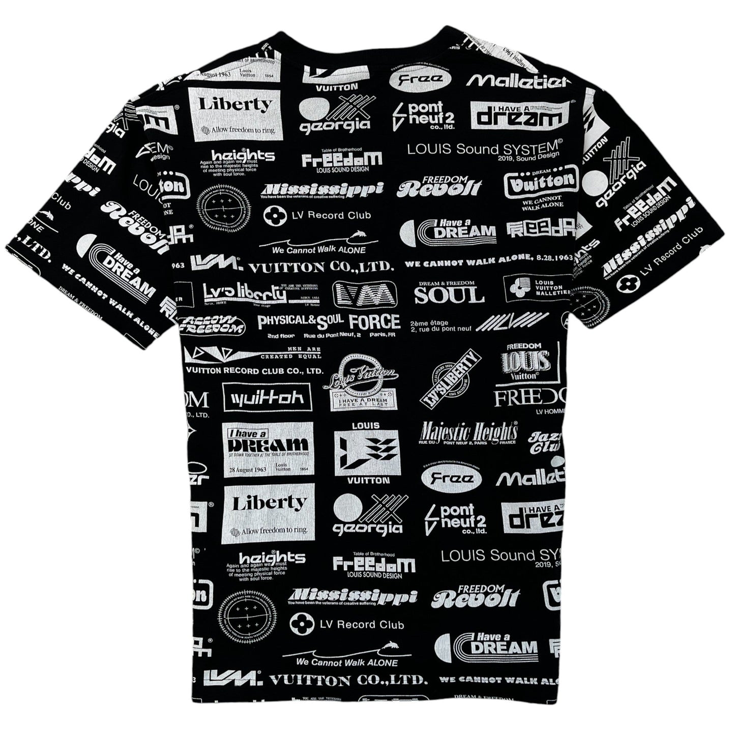 Men's Record Club Logo T-Shirt Black Size XL