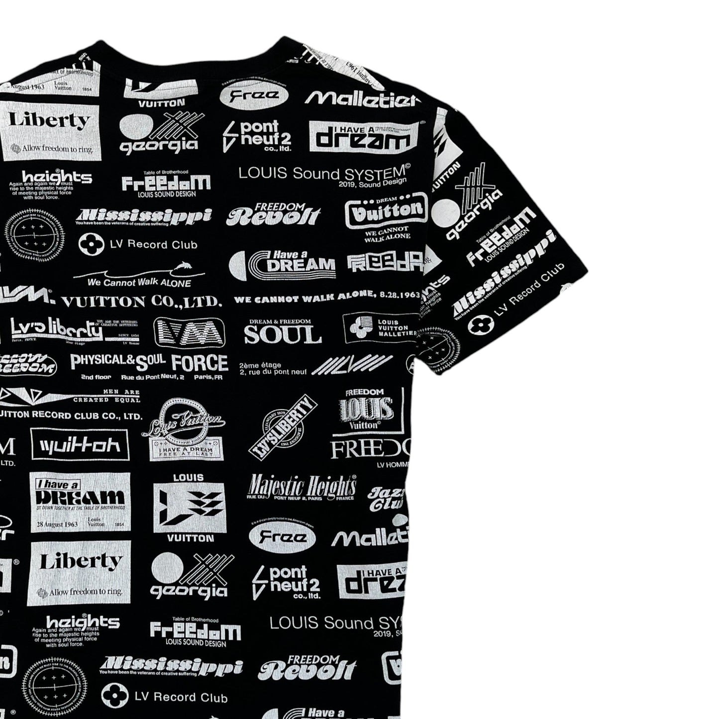 Men's Record Club Logo T-Shirt Black Size XL