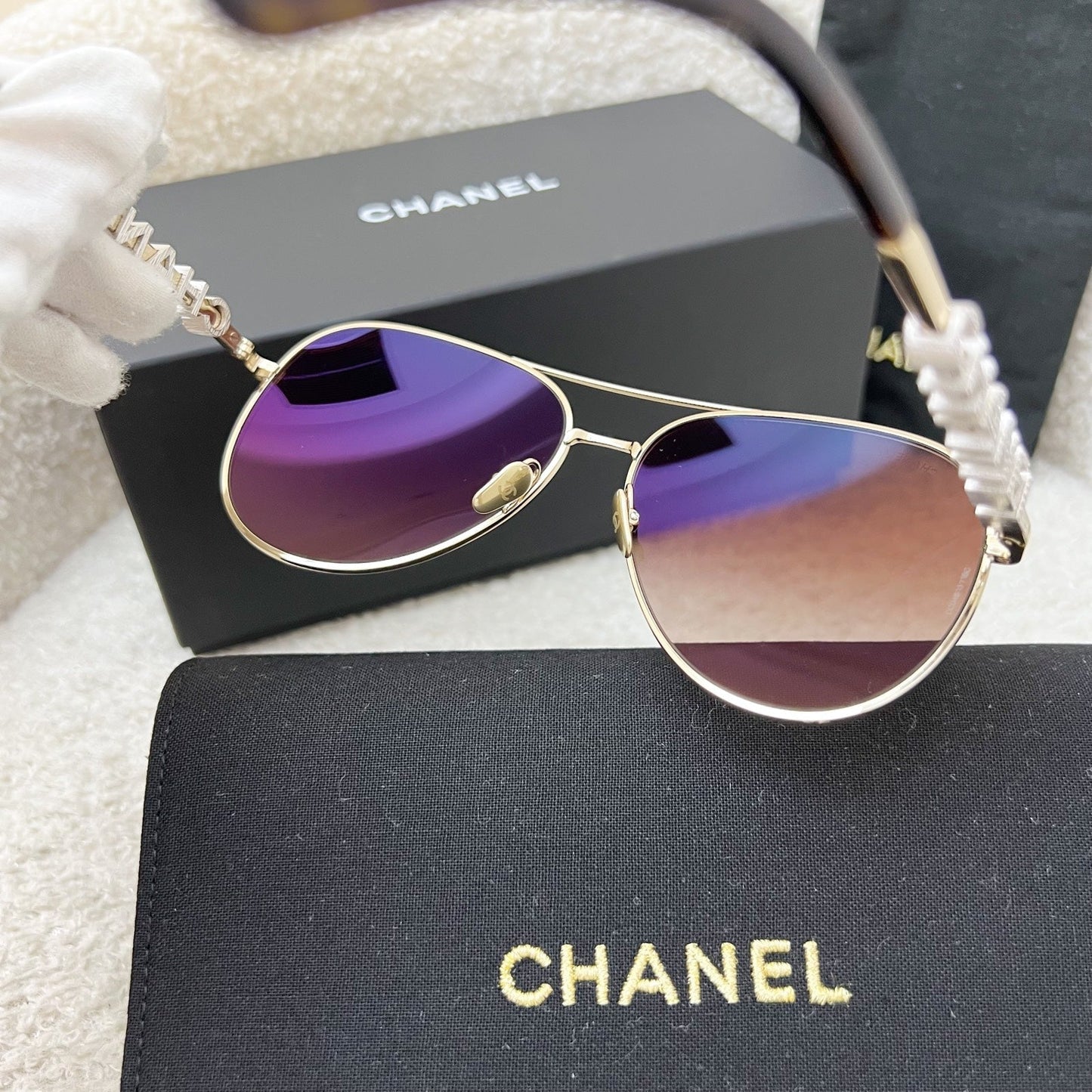 GLM-GLM-Logo Aviator Sunglasses
