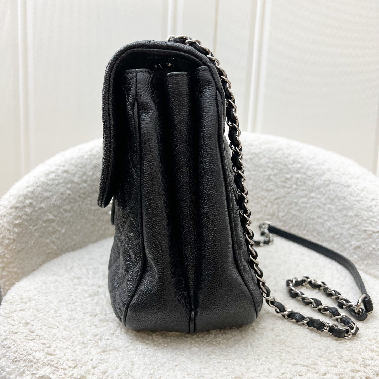 GLM-18P Seasonal Flap in Black Caviar and SHW (Model: A57049)