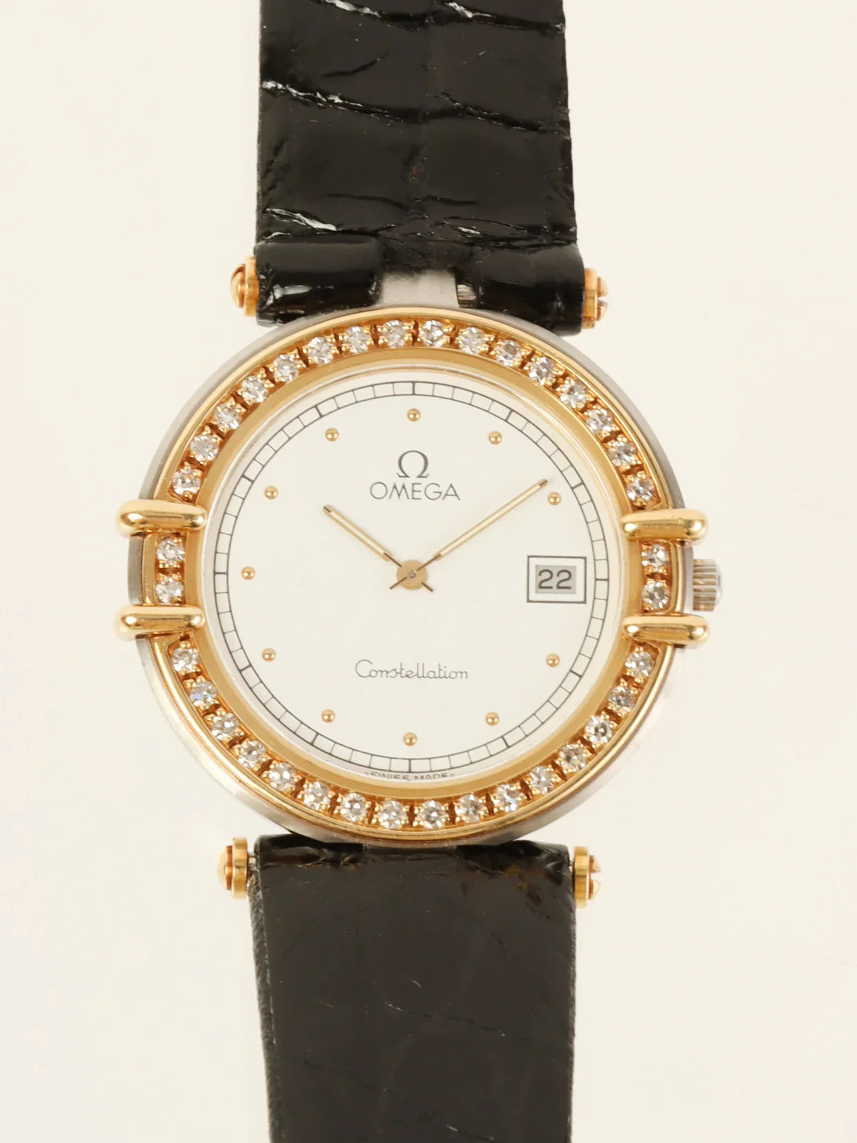 OMEGA Diamond Bezel Constellation Black/Gold