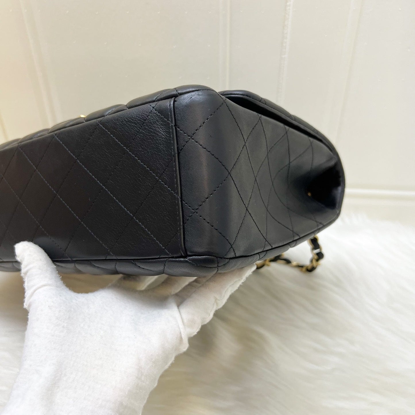 GLM-Maxi Classic Flap SF in Black Lambskin and GHW
