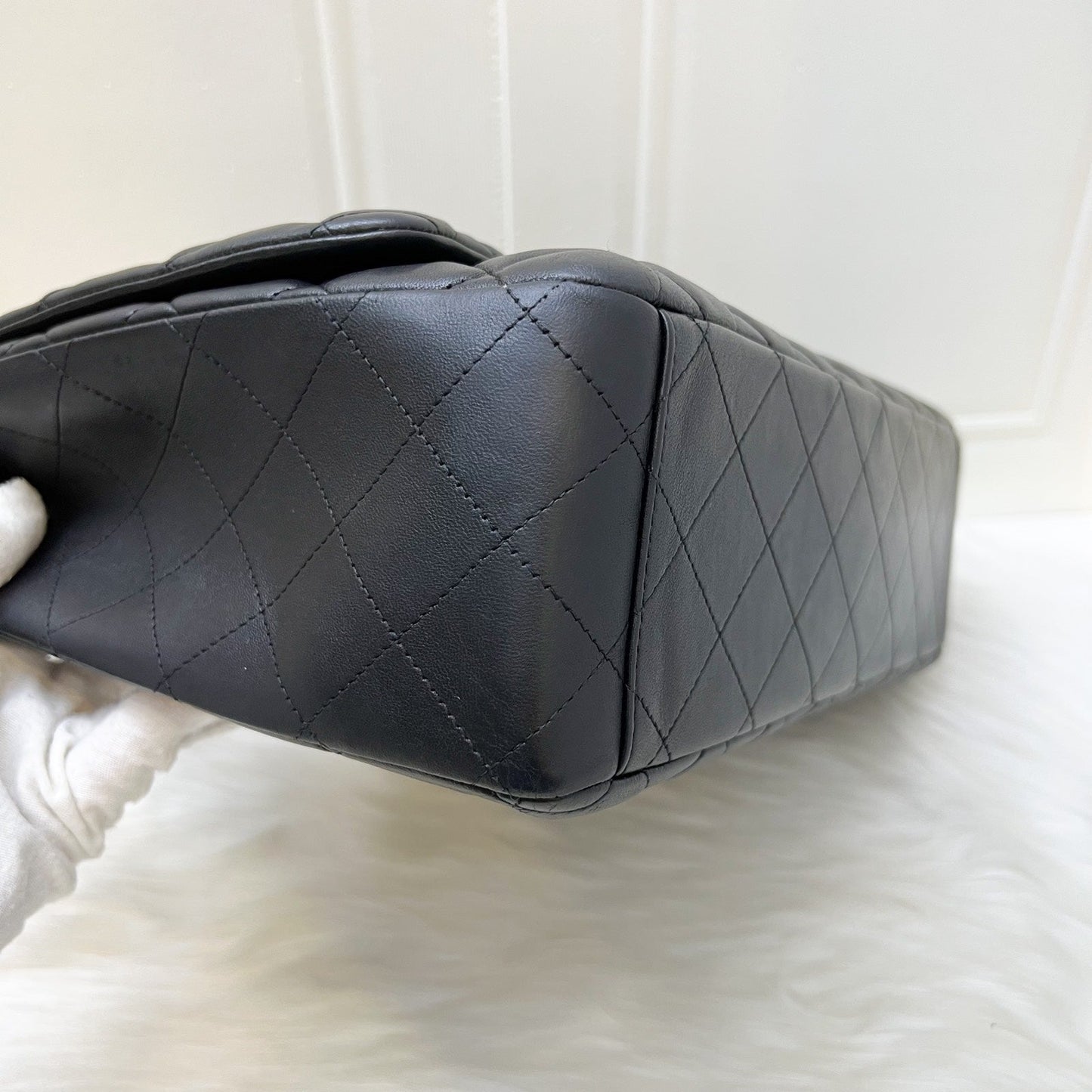 GLM-Maxi Classic Flap SF in Black Lambskin and GHW