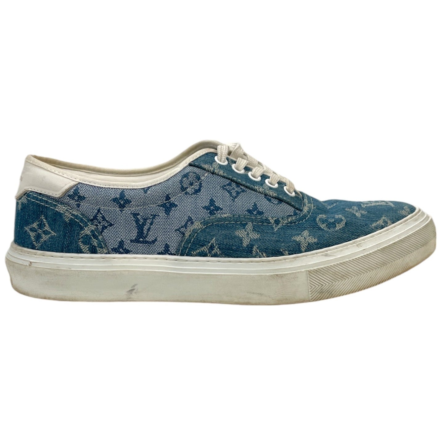 Men's Monogram Denim Low Trainers Blue Size EU 42 / UK 8