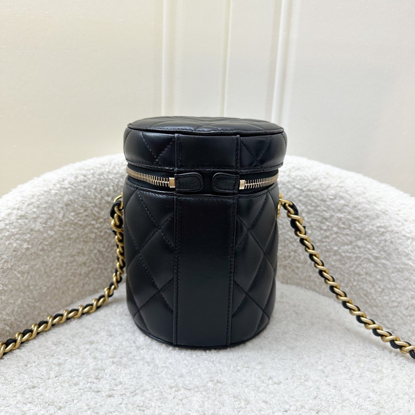GLM-21K Small Vanity in Black Lambskin AGHW