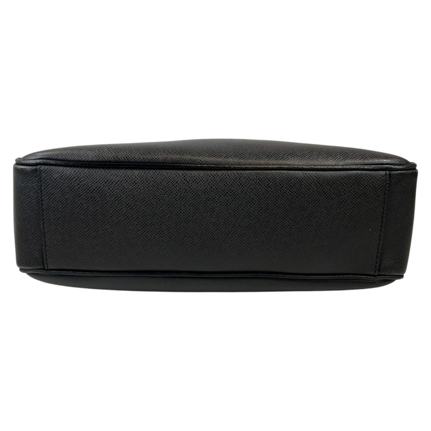 Men's Roman Mm Taiga Leather Bag Black