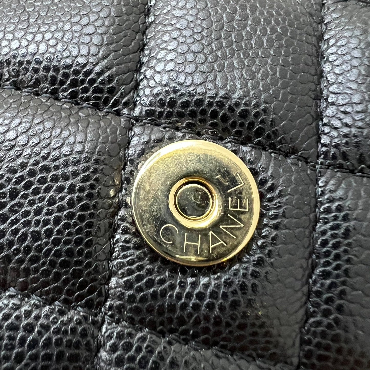 GLM-Phone Holder / Wallet On Chain WOC in Black Caviar and LGHW (Model: AP2096)