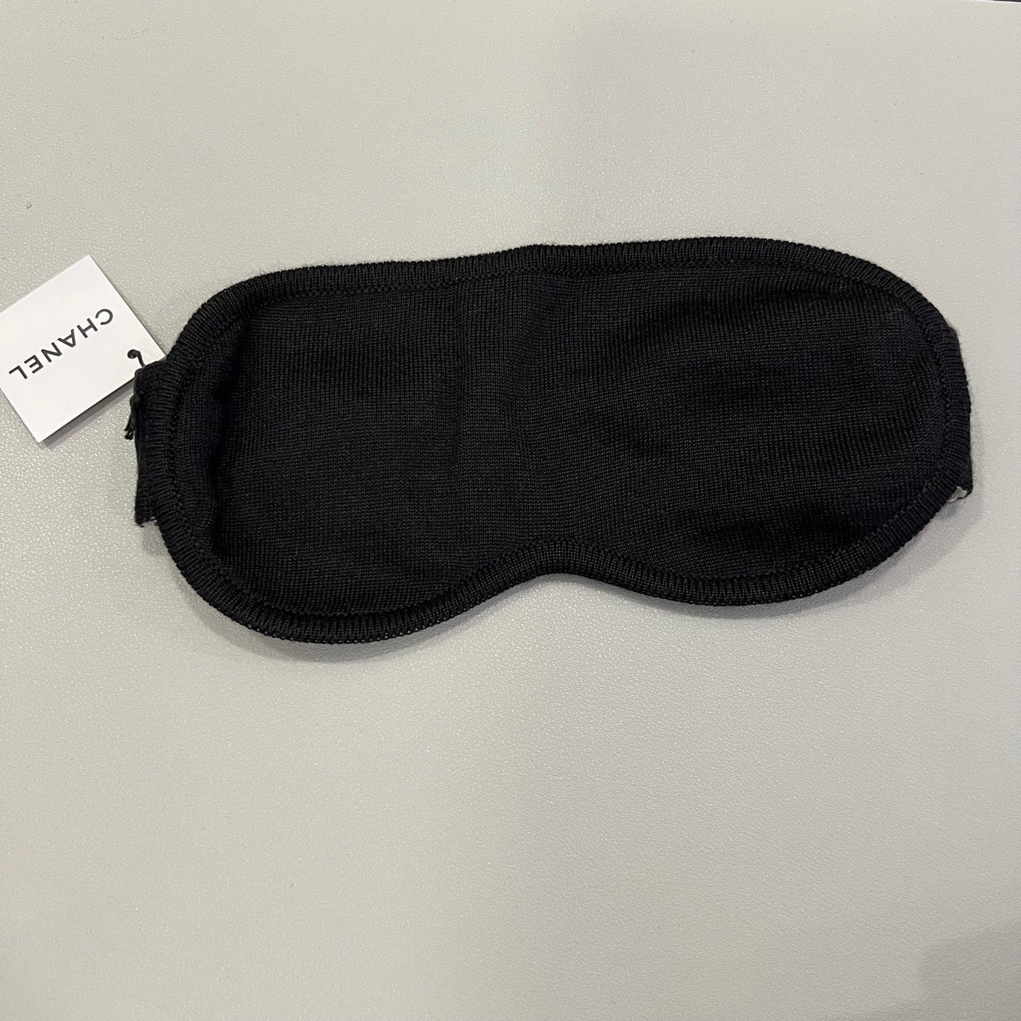 GLM-4 Piece Travel Set with Pouch, Shawl, Socks and Eye Shield in Black and White Cashmere / Wool / Silk