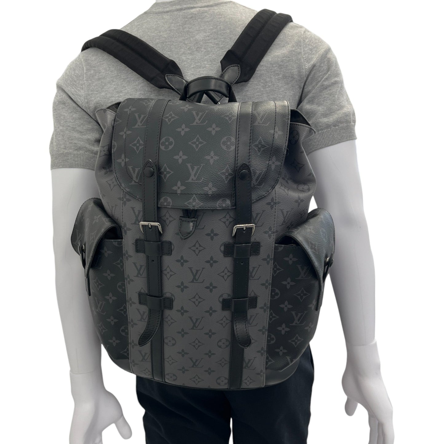 Men's Christopher Mm Monogram Eclipse Backpack Black