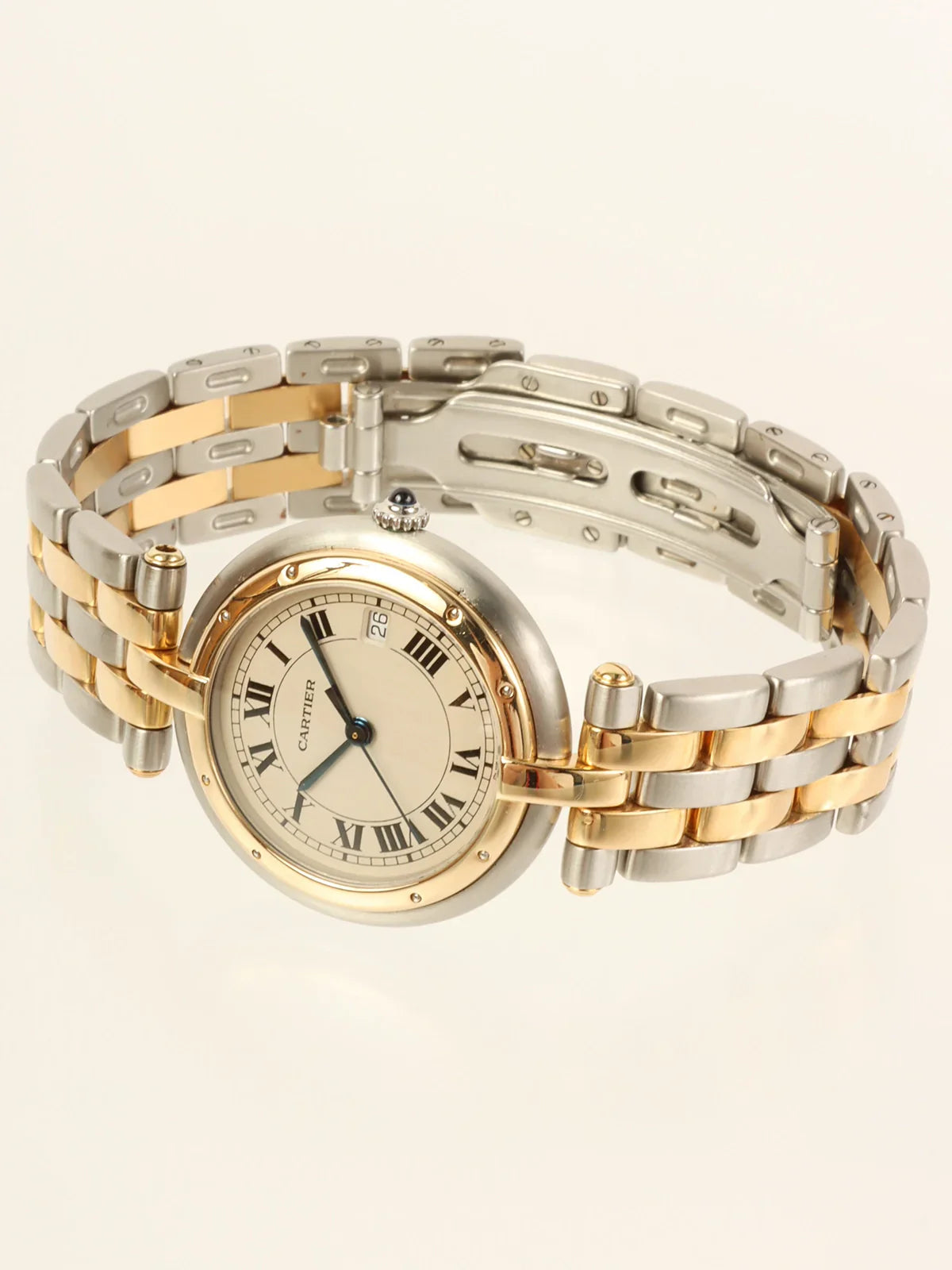 CARTIER Panthere Vendome Lm 2 Row Silver/Gold