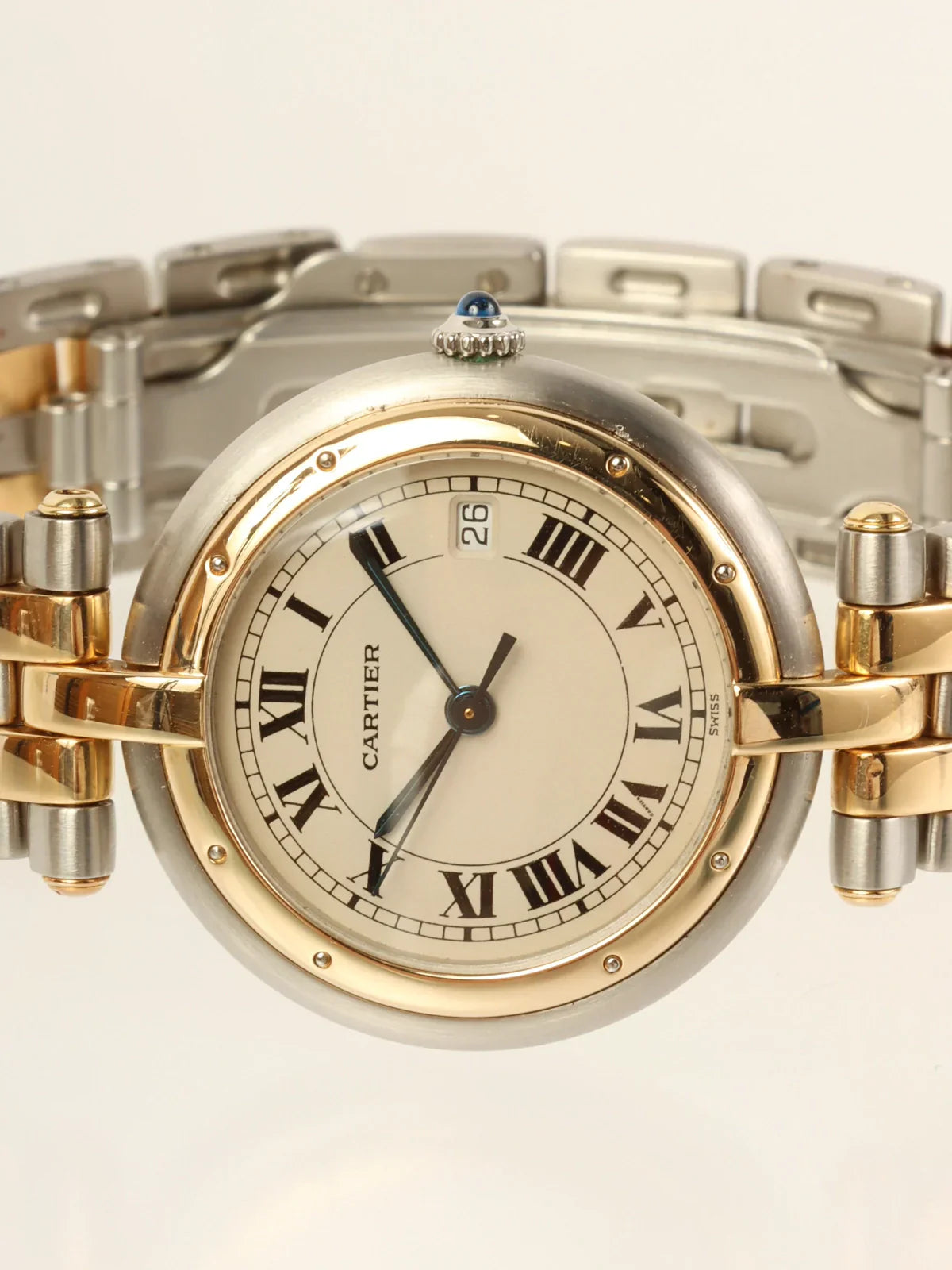 CARTIER Panthere Vendome Lm 2 Row Silver/Gold