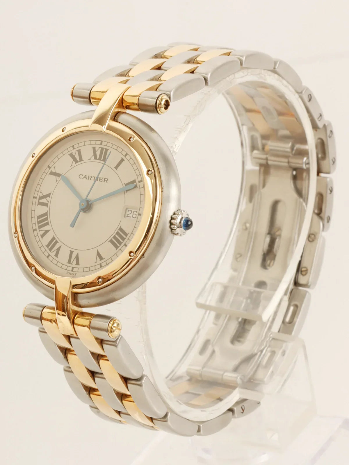 CARTIER Panthere Vendome Lm 2 Row Silver/Gold